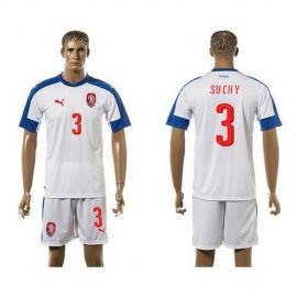 Czech #3 Suchy Away Soccer Country Jersey
