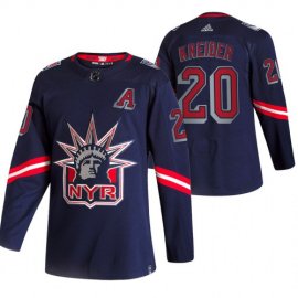New York Rangers #20 Chris Kreider Navy Mens Adidas 2020-21 Reverse Retro Alternate NHL Jersey