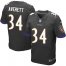 Nike Baltimore Ravens #34 Anthony Averett Black Alternate Mens Stitched NFL New Elite Jersey