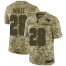Nike New England Patriots #28 James White Camo Mens Stitched NFL Limited 2018 Salute To Service Jersey