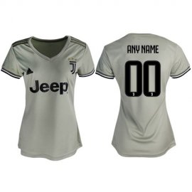 Womens Juventus Personalized Away Soccer Club Jersey