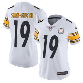 Nike Pittsburgh Steelers #19 JuJu Smith-Schuster White Womens Stitched NFL Vapor Untouchable Limited Jersey