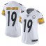 Nike Pittsburgh Steelers #19 JuJu Smith-Schuster White Womens Stitched NFL Vapor Untouchable Limited Jersey