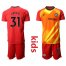 Chelsea #31 Green Red Goalkeeper Kid Soccer Club Jersey