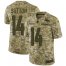 Nike Denver Broncos #14 Courtland Sutton Camo Mens Stitched NFL Limited 2018 Salute To Service Jersey