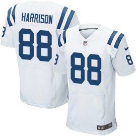 Nike Indianapolis Colts #88 Marvin Harrison White Mens Stitched NFL Elite Jersey