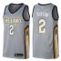 Mens Nike Cleveland Cavaliers #2 Collin Sexton Gray NBA Swingman City Edition Jersey