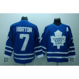 Toronto Maple Leafs #7 Tim Horton Stitched Blue CCM Throwback NHL Jersey