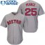 Boston Red Sox #25 Steve Pearce Grey Cool Base Stitched Youth MLB Jersey