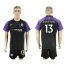 Chelsea #13 Courtois Black Goalkeeper Soccer Club Jersey