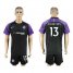 Chelsea #13 Courtois Black Goalkeeper Soccer Club Jersey