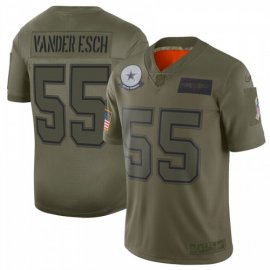 Nike Dallas Cowboys #55 Leighton Vander Camo Mens Stitched NFL Limited 2019 Salute To Service Jersey