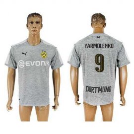 Dortmund #9 Yarmolenko Grey Soccer Club Jersey