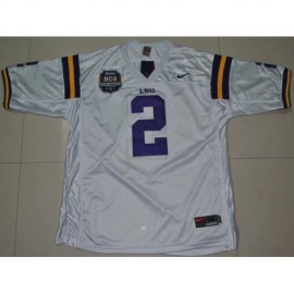 LSU Tigers 2 Rueben Randle White 2012 BCS Patch College Football Jersey