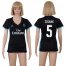 Womens Real Madrid #5 Zidane Away Soccer Club Jersey