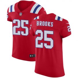 Nike New England Patriots #25 Terrence Brooks Red Alternate Mens Stitched NFL Vapor Untouchable Elite Jersey