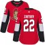 Adidas Ottawa Senators #22 Nikita Zaitsev Red Home Authentic Womens Stitched NHL Jersey