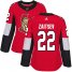 Adidas Ottawa Senators #22 Nikita Zaitsev Red Home Authentic Womens Stitched NHL Jersey