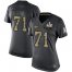Nike Kansas City Chiefs #71 Mitchell Schwartz Black Womens Super Bowl LV Bound Stitched NFL Limited 2016 Salute to Service Jersey