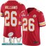 Nike Kansas City Chiefs #26 Damien Williams Red Super Bowl LIV 2020 Team Color Youth Stitched NFL Vapor Untouchable Limited Jersey