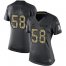 Nike Dallas Cowboys #58 Aldon Smith Black Womens Stitched NFL Limited 2016 Salute to Service Jersey