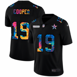 Dallas Cowboys #19 Amari Cooper Mens Nike Multi-Color Black 2020 NFL Crucial Catch Vapor Untouchable Limited Jersey
