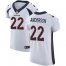 Nike Denver Broncos #22 C.J. Anderson White Mens Stitched NFL Vapor Untouchable Elite Jersey