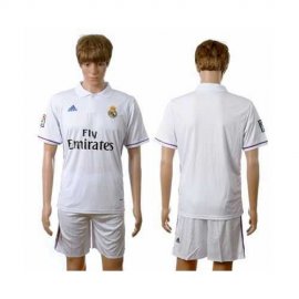 Real Madrid Blank White Home Soccer Club Jersey