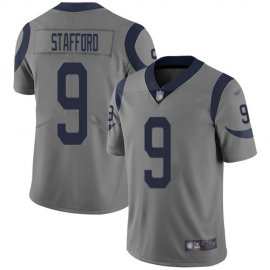 Los Angeles Rams #9 Matthew Stafford Gray Mens Stitched NFL Limited Inverted Legend Jersey