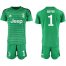 Juventus #1 Buffon Green Goalkeeper Soccer Club Jersey