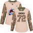 Adidas Colorado Avalanche #72 Joonas Donskoi Camo Authentic 2017 Veterans Day Womens Stitched NHL Jersey
