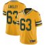 Nike Green Bay Packers #63 Corey Linsley Yellow Mens Stitched NFL Limited Rush Jersey