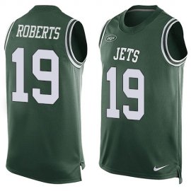 Nike New York Jets #19 Andre Roberts Green Team Color Mens Stitched NFL Limited Tank Top Jersey