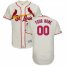 St. Louis Cardinals Majestic Alternate Flex Base Authentic Collection Custom Jersey Cream