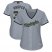Washington Nationals #34 Bryce Harper Grey 2018 Memorial Day Cool Base Womens Stitched MLB Jersey