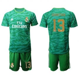 Real Madrid #13 Courtois Green Goalkeeper Soccer Club Jersey
