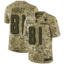 Nike Atlanta Falcons #81 Hayden Hurst Camo Mens Stitched NFL Limited 2018 Salute To Service Jersey