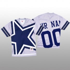 NFL Dallas Cowboys Custom White Mens Mitchell & Nell Big Face Fashion Limited NFL Jersey