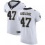 Nike New Orleans Saints #47 Alex Anzalone White Mens Stitched NFL Vapor Untouchable Elite Jersey
