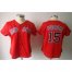 Boston Red Sox #15 Dustin Pedroia Red Womens Fashion Stitched MLB Jersey