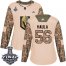 Adidas Vegas Golden Knights #56 Erik Haula Camo Authentic 2017 Veterans Day 2018 Stanley Cup Final Womens Stitched NHL Jersey