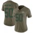 Nike Green Bay Packers #50 Blake Martinez Olive Womens Stitched NFL Limited 2017 Salute to Service Jersey