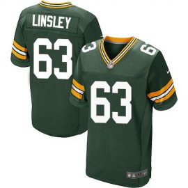 Nike Green Bay Packers #63 Corey Linsley Green Team Color Mens Stitched NFL Elite Jersey