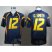 West Virginia Mountaineers 12# Geno Smith Blue College Football Jersey