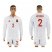 Spain #2 Azpilicueta White Away Long Sleeves Soccer Country Jersey