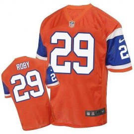 Nike Denver Broncos #29 Bradley Roby Orange Throwback Mens Stitched NFL Elite Jersey