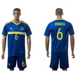 Bosnia Herzegovina #6 Vranjes Home Soccer Country Jersey
