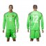 Ukraine #12 Pyatov Green Goalkeeper Long Sleeves Soccer Country Jersey
