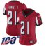 Nike Atlanta Falcons #21 Todd Gurley II Red Team Color Womens Stitched NFL 100th Season Vapor Untouchable Limited Jersey