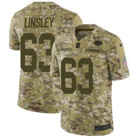 Nike Green Bay Packers #63 Corey Linsley Camo Mens Stitched NFL Limited 2018 Salute To Service Jersey